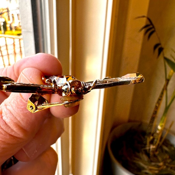 NEW Authentic Roberto Cavalli Clip On Dragonfly Earrings - Picture 5 of 5